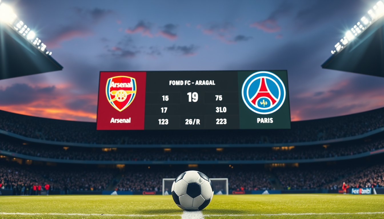 Arsenal FC – PSG Statistieken: Head-to-Head & Uitslagen
